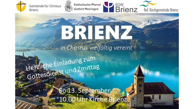 Flyer Brienser Christen feiern